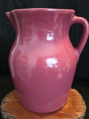 Bybee Vintage Collectable Pink Pottery Pitcher - Bybee Closed In 2011